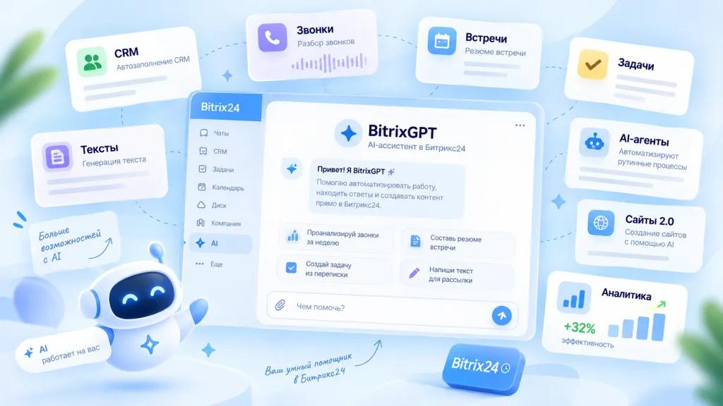 BitrixGPT: новый ИИ в Битрикс24 для автоматизации компании